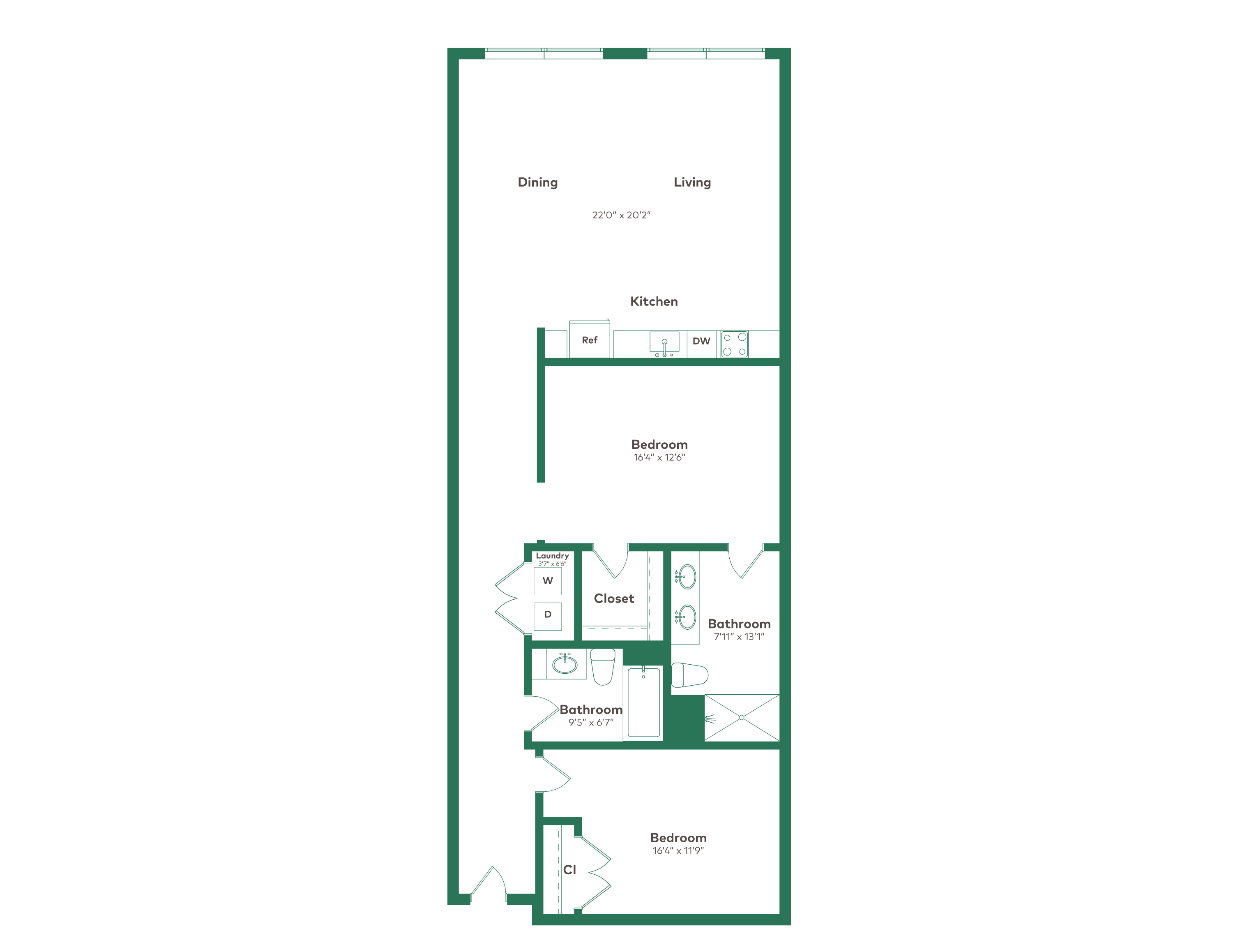 Floor plan layout diagram for J+W - B1